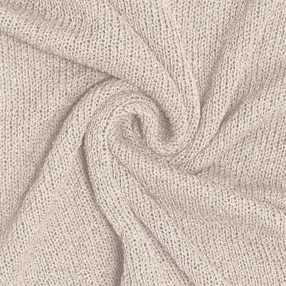 Khaki Color Elegant Women's  Loose Knit Shawl poncho kint top - Picture 7 of 7